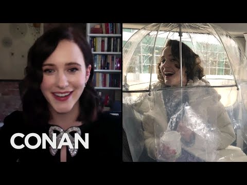 How Rachel Brosnahan Is Staying Safe On The Set Of "The Marvelous Mrs. Maisel" - CONAN on TBS