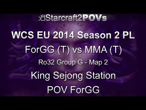 SC2 HotS - WCS EU 2014 S2 PL - ForGG vs MMA - Ro32 Group G - Map 2 - King Sejong Station - ForGG