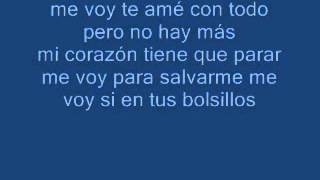 Me voy - Andres Cepeda (Letra)