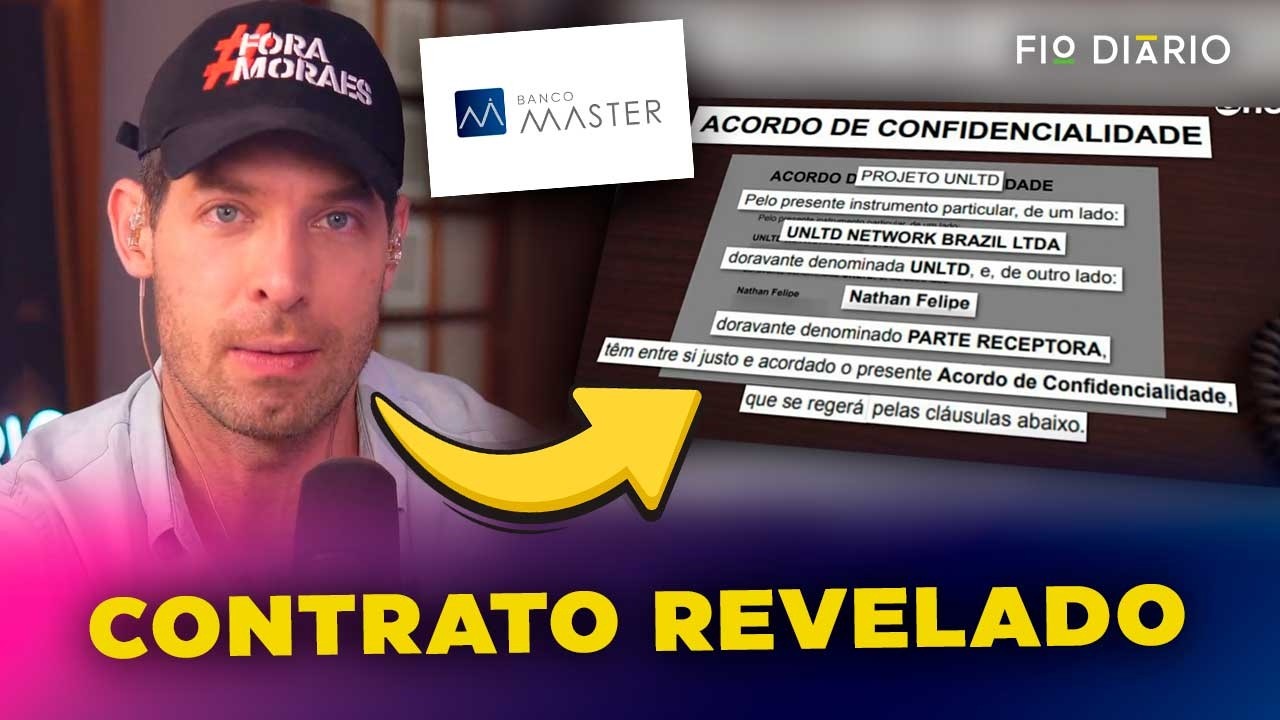 VAZA CONTRATO DO BANCO MASTER PARA ASSEDIAR INFLUENCIADORES