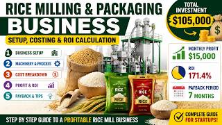 How to setup a Rice milling and packaging business - costing and ROI calculation