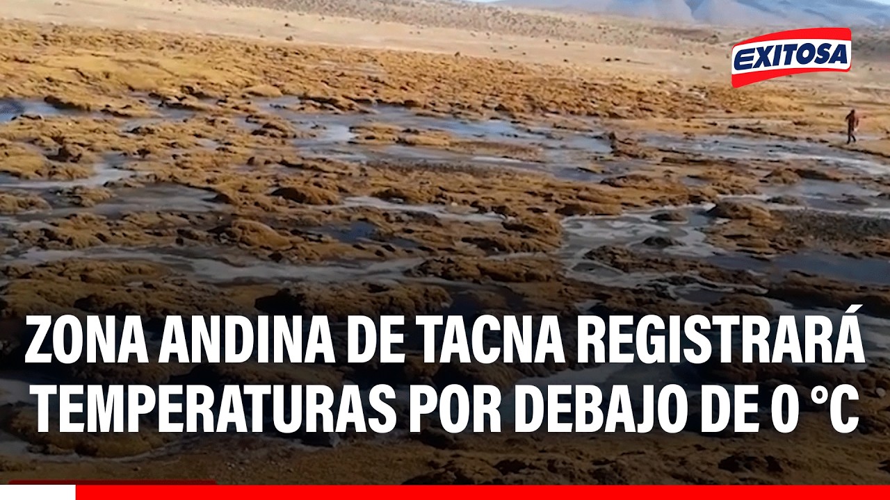 🔴🔵 Senamhi alerta temperaturas bajo cero en la zona andina de Tacna por heladas y nevadas