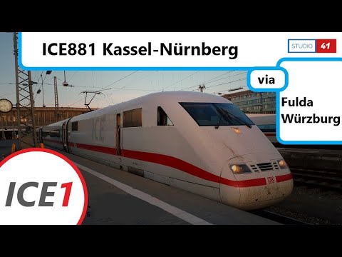 Kassel-Nürnberg *ICE881* (ICE1 II BR401) Führerstandsmitfahrt/Cabride