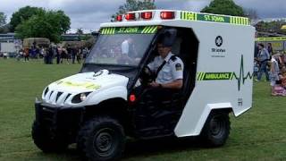 preview picture of video 'Ambulance ATV at Pukekohe VFB Open Day, 20 Nov 2010'