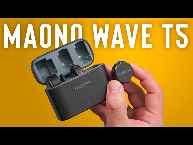 Vídeo relacionado con MAONO Wave T5 Microfono Inalambrico para Móvil (USB-C) - Microfono Lavalier 48kHz/24Bit, 30h de Batería, 300m de Alcance y Cancelación de Ruido. Ideal para Vlogs/Youtube/Streaming