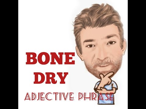 English Tutor Nick P Adjective Phrase (96) Bone Dry - Origin