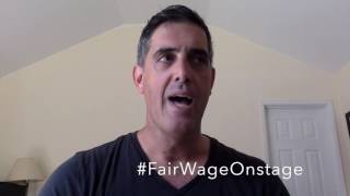 Greg Derelian #FairWageOnstage video