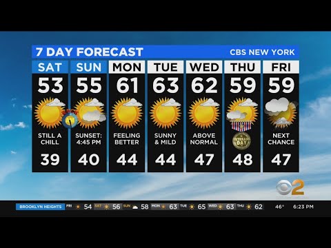 New York Weather: CBS2 11/5 Evening Forecast at 6PM