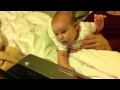 Riley Watching Veggie Tales