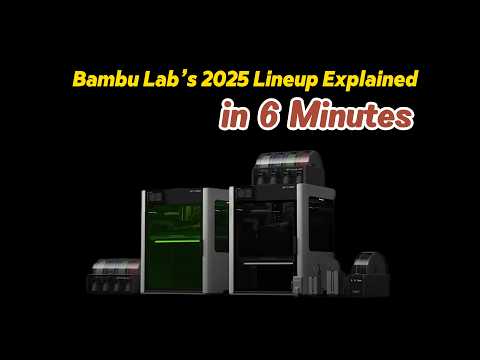 Bambu Lab’s 2025 Lineup Explained in 6 Minutes