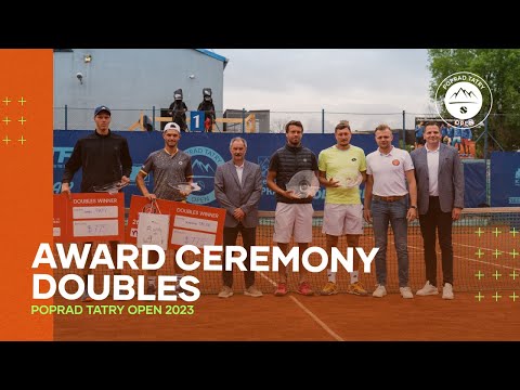 POPRAD TATRY OPEN 2023 DOUBLES FINAL CEREMONY