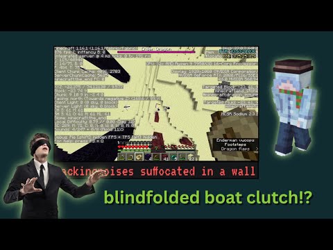 hax and rowl Speedrun Minecraft Blindfolded