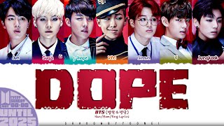 Download lagu BTS (방탄소년단) 'Dope' Lyrics [Color Coded Han_Rom_Eng] | UNTIL 2025 #35 mp3
