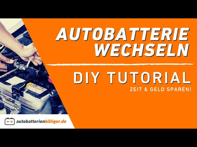 Batterie wechseln / ausbauen - VW Golf 5