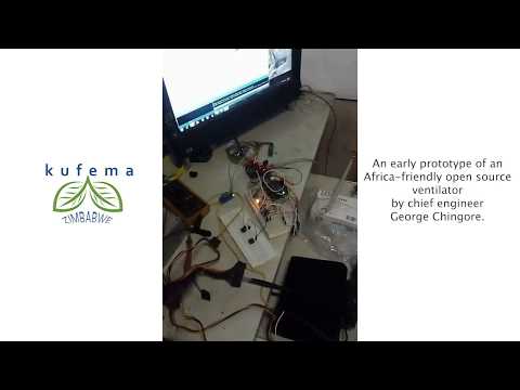 Image for YouTube video with title Kufema Zimbabwe: Prototype Ventilator viewable on the following URL https://youtu.be/4PYSkIXR3wA