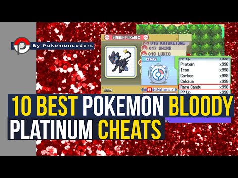Top 10 Epic Cheats For Pokemon Bloody Platinum!