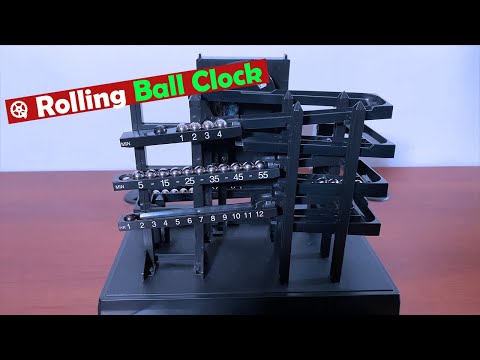 Mechanical Rolling Ball Clock --  Gadgetify