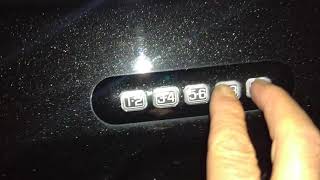 2013 Ford Edge keyless entry door keypad administrator code location