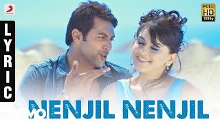 Engeyum Kadhal - Nenjil Nenjil Tamil Lyric | Jayam Ravi, Hansikha | Harris Jayaraj