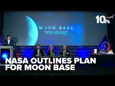 NASA holds news conference on creating moon base