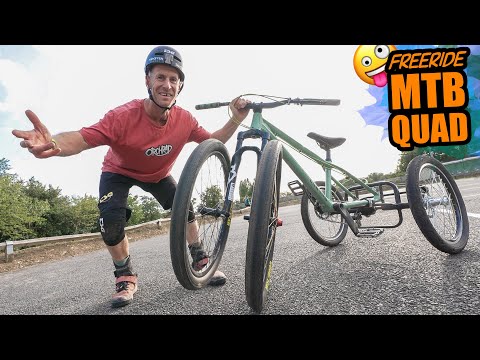 THE INCREDIBLE 4 WHEELED MOUNTAIN BIKE IS BORN - FREERIDE MTB QUAD!