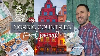 🌲NORDIC COUNTRIES TRAVEL JOURNAL🏕️ SWEDEN + FULL FLIPTHROUGH | How to start travel journaling