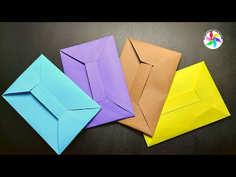 DIY Easy Paper Envelope Making Without Glue Tape And Scissors|How To Make Envelop With Paper At Home