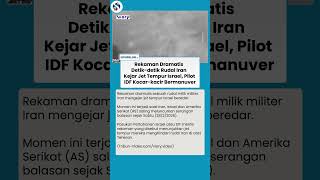 RUDAL IRAN KEJAR JET TEMPUR ISRAEL! Pilot IDF Kocar-kacir Bermanuver, Rekaman Dramatis Viral