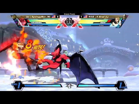 UMVC3 CELTIC THROWDOWN 2019 TOP 8 GRAND FINALS (bc ApologyMan) vs (RISE K-Brad)