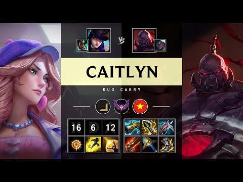 Caitlyn ADC vs Sion: Legendary - VN Master Patch 14.24