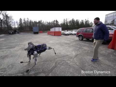 Boston Dynamics - Robots umschubsen