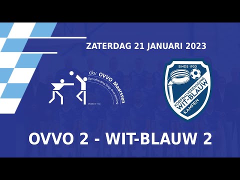 OVVO Maarssen 2 vs Wit-Blauw/Green Organics 2 | Livestream (21-1-2023)