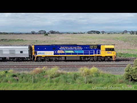 NR66 RealTrains / Movember Leads 6MA8 "The Overland" Passenger Train (21/10/2022) - PoathTV Railways