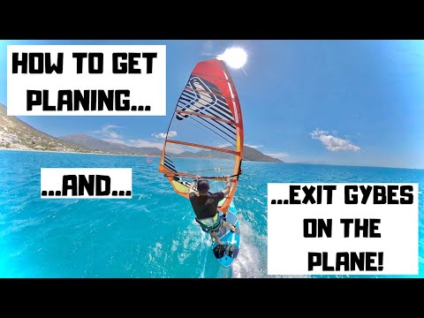 How to get planing and exit gybes on the plane- it's the same thing!