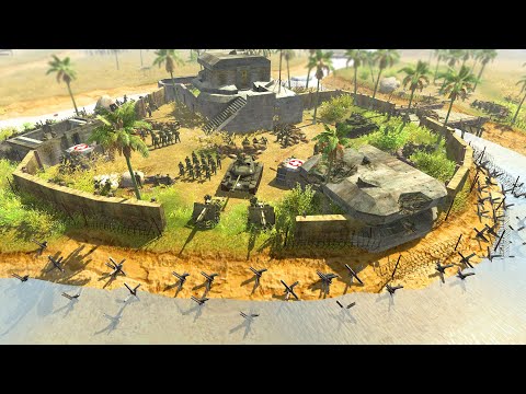 Vietnam War Island SUPER FORTRESS! - Men of War: Vietnam War mod battle simulator