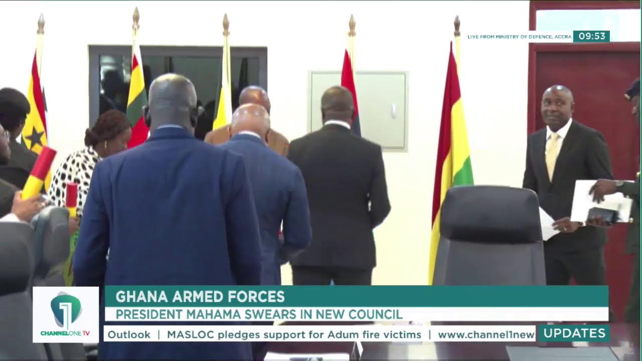 STREAMED LIVE| President Mahama Swears In New Council of the Ghana Armed Forces