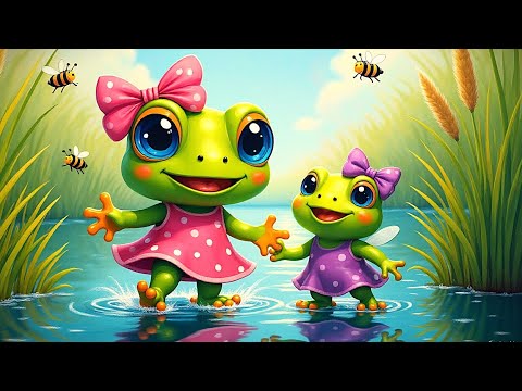 🐸 Broscuța Lina are o surioară : Oac Oac pe lac 🐸 Ep. 2! Cântecel vesel pentru copii | Cip-Cirip