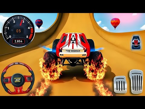 Monster Truck Stunt Racing - Extreme Mega Ramp Driver Simulator - Android Gameplay