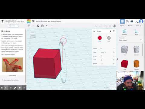 3D design Moving, Rotating, and Scaling Objects | Tinkercad