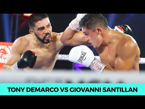 FIGHT HIGHLIGHTS - GIOVANNI SANTILLAN BEATS TONY DeMARCO ON A QUESTIONABLE DECISION