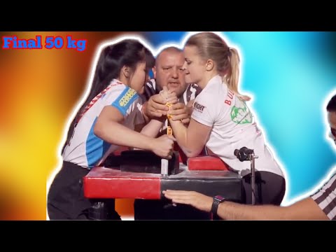 SANDUGASH SEIDISH VS ANNA HRANATOVA Senior Women 50 kg Left Arm - Semifinal 2022 WORLDSARM