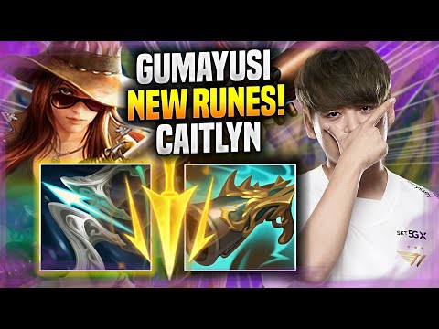 GUMAYUSI BRINGS BACK CAITLYN WITH NEW RUNES! - T1 Gumayusi Plays Caitlyn ADC vs Jinx!