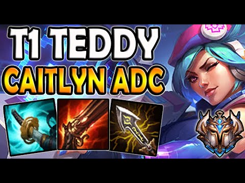 T1 Teddy CAITLYN ADC vs ASHE - Patch 10.16 Ranked Korea ✔️