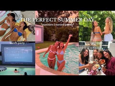 the *perfect* summer day: summer I turned pretty party, beach day, friends