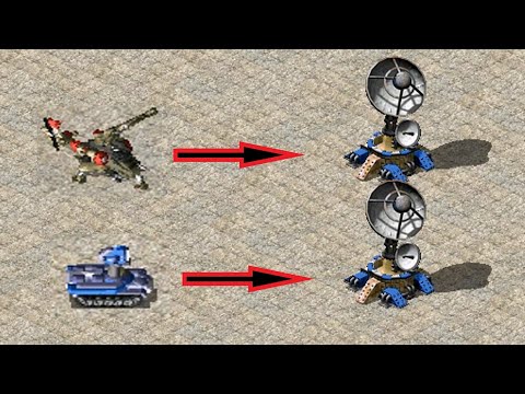 Siege Chopper vs Prism Tank - Red Alert 2