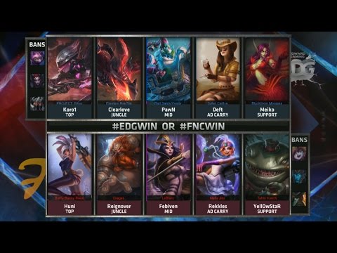 FNC vs EDG Highlights - FNATIC vs EDWARD GAMING Game 2 - S5 WORLDS 2015 KNOCKOUT STAGE - QUARTERS