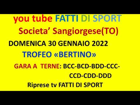 Bocce : Trofeo Bertino - San Giorgio C.se (TO) - 30 Gennaio 2022