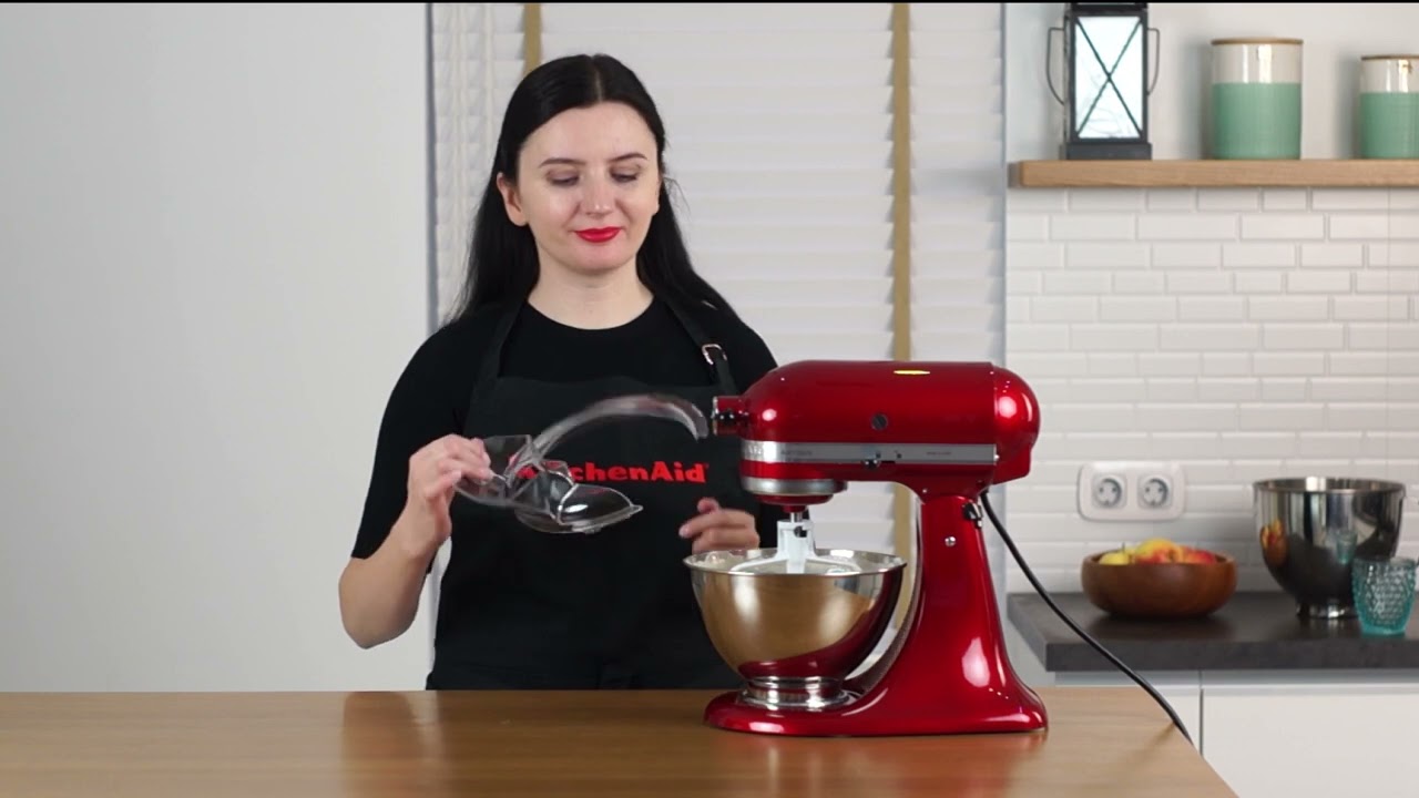 Настільний міксер KitchenAid Artisan 4.8 л (Карамельне яблуко) 5KSM175PSECA video preview