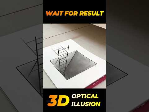 Very Easy 3D Drawing | 3D Ladder Drawing | How to draw 3D ladder | #Shorts #drawing #3ddrawing #art
