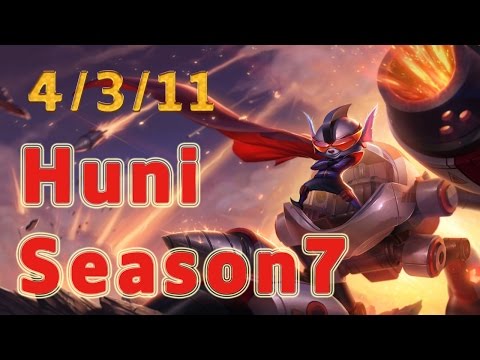 SKT T1 Huni Rumble TOP vs Camille Patch 7.4